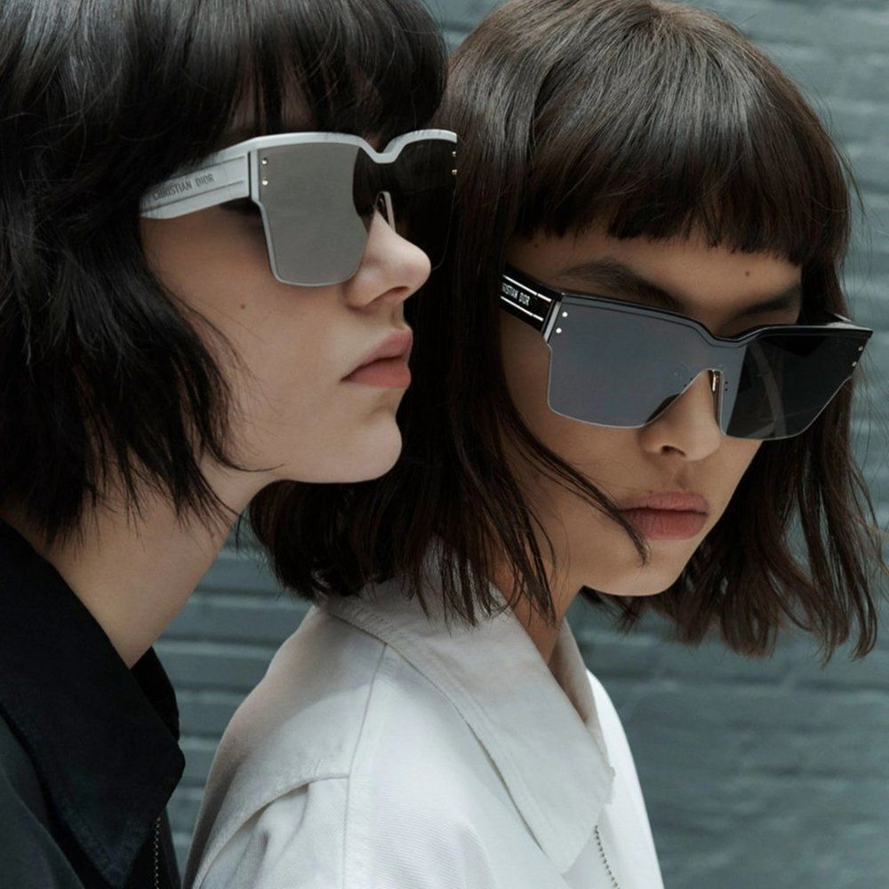 NEW Dior DIORCLUB M4U 55A5 Black Pale Smoke Mirrored Unisex Shield Sunglasses - Picture 10 of 11